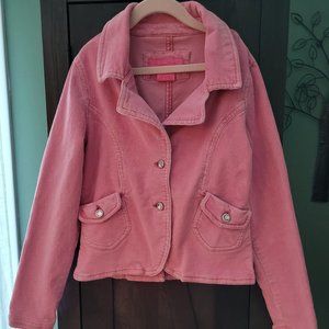 Girls Pink Corduroy Jacket by SQUEEZE GIRLS